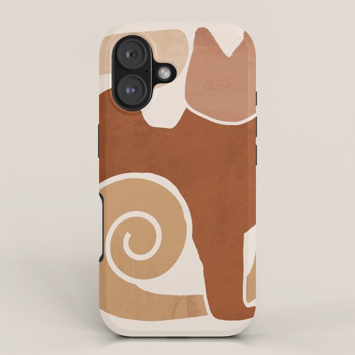 Modern Abstract Art Cat 3 iPhone Case Gallery Image 1