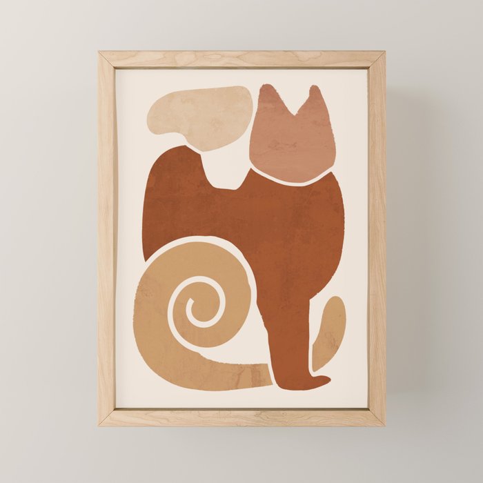 Modern Abstract Art Cat 3 Mini Art Print Gallery Image 1