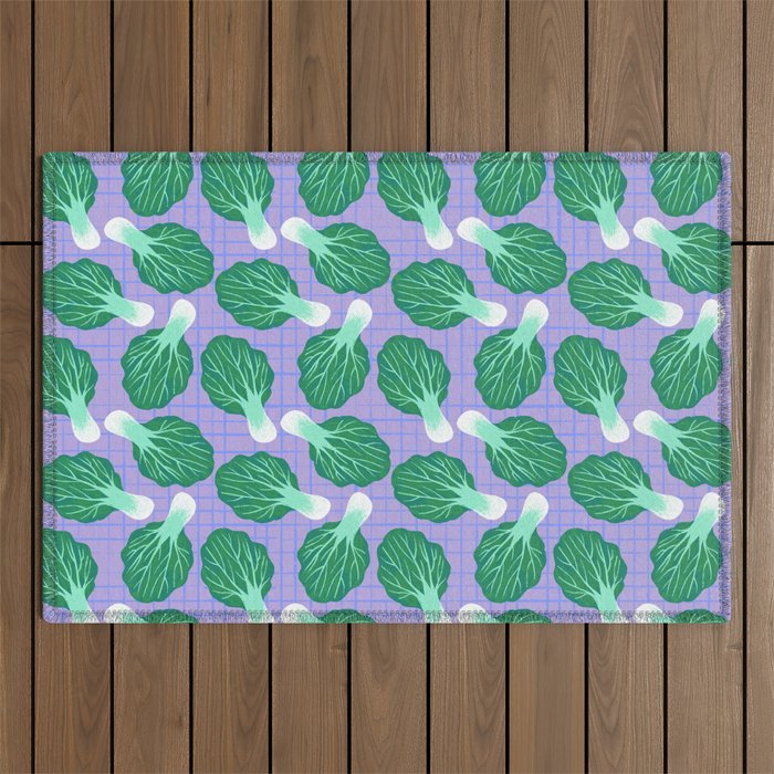 Bokchoy Pattern Outdoor Rug Gallery Image 1