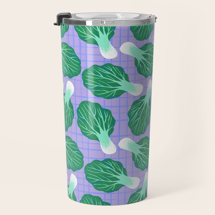 Bokchoy Pattern Travel Mug Gallery Image 3