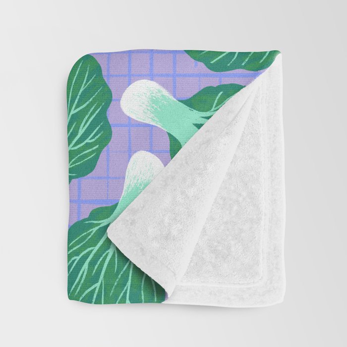 Bokchoy Pattern Throw Blanket Gallery Image 3