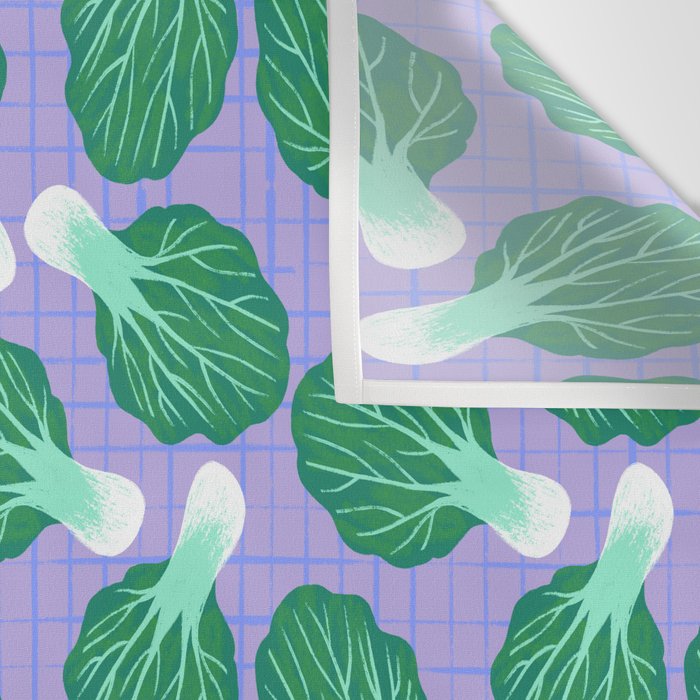 Bokchoy Pattern Wall Tapestry Gallery Image 3