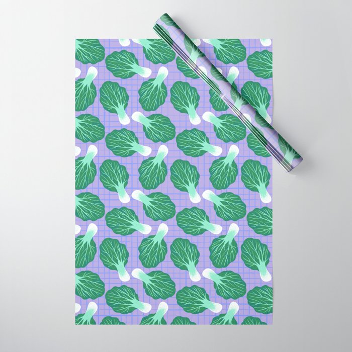 Bokchoy Pattern Wrapping Paper Gallery Image 1
