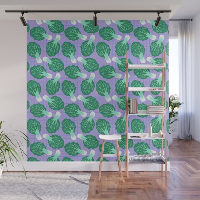 Bokchoy Pattern Wall Mural Gallery Image 1