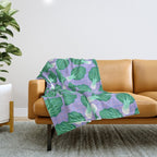Bokchoy Pattern Throw Blanket Gallery Image 1