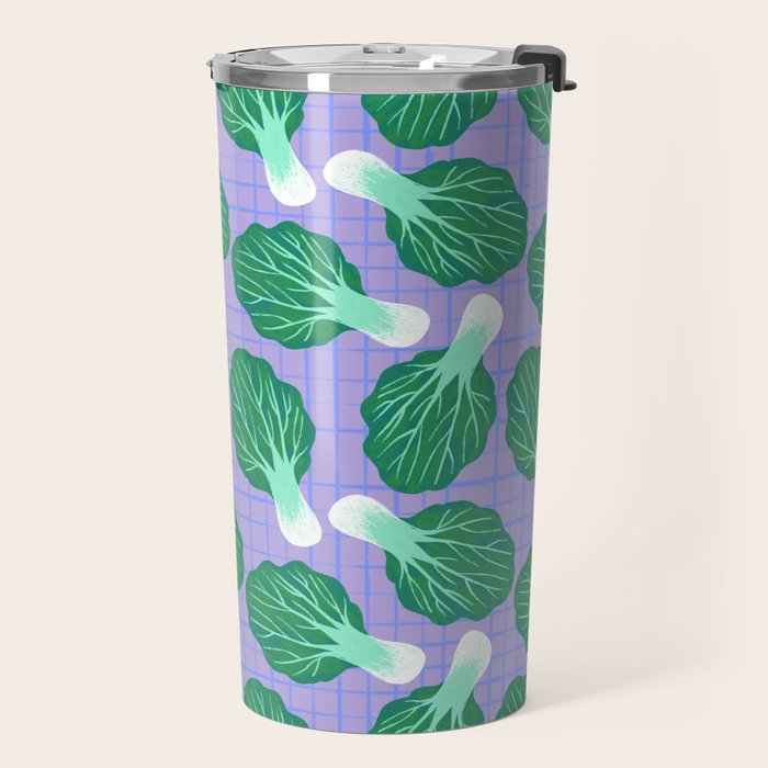 Bokchoy Pattern Travel Mug Gallery Image 2