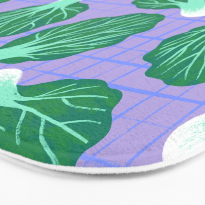 Bokchoy Pattern Bath Mat Gallery Image 3
