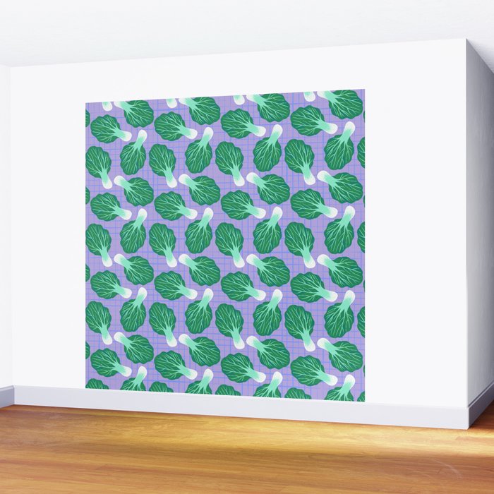 Bokchoy Pattern Wall Mural Gallery Image 2