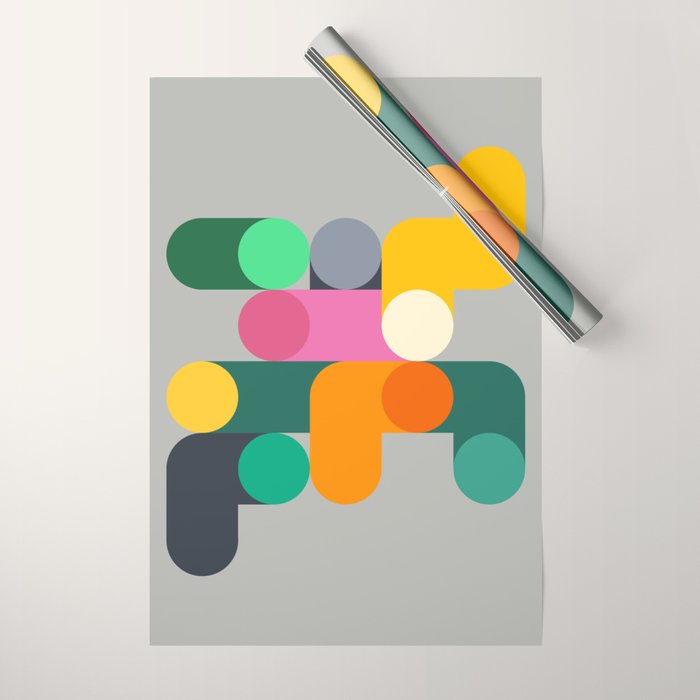 Modern Geometric 85B Wrapping Paper Gallery Image 1