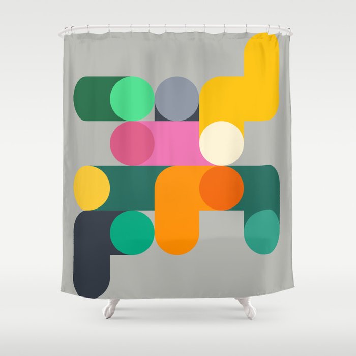 Modern Geometric 85B Shower Curtain Gallery Image 1