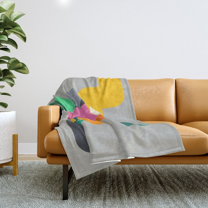 Modern Geometric 85B Throw Blanket Gallery Image 1