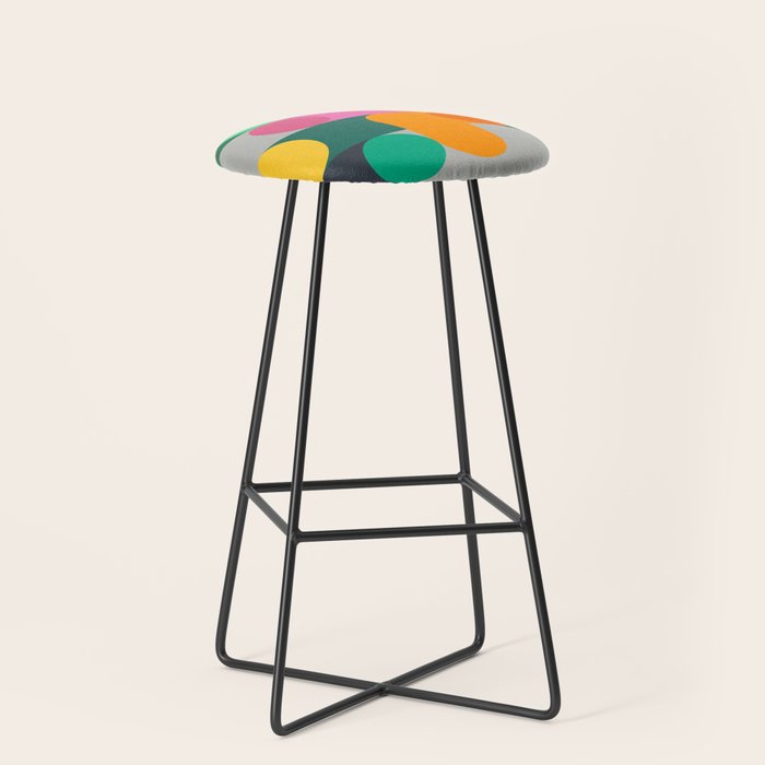 Modern Geometric 85B Stool Gallery Image 1