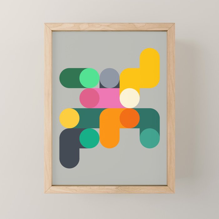 Modern Geometric 85B Mini Art Print Gallery Image 1