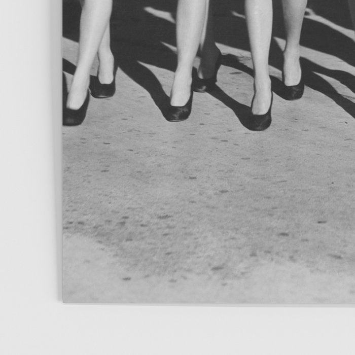 New York Girls in a line, lovely girls on the street - mid century vintage photo Poster Gallery Image 3