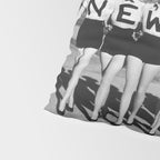 New York Girls in a line, lovely girls on the street - mid century vintage photo Pillow Sham Gallery Image 4