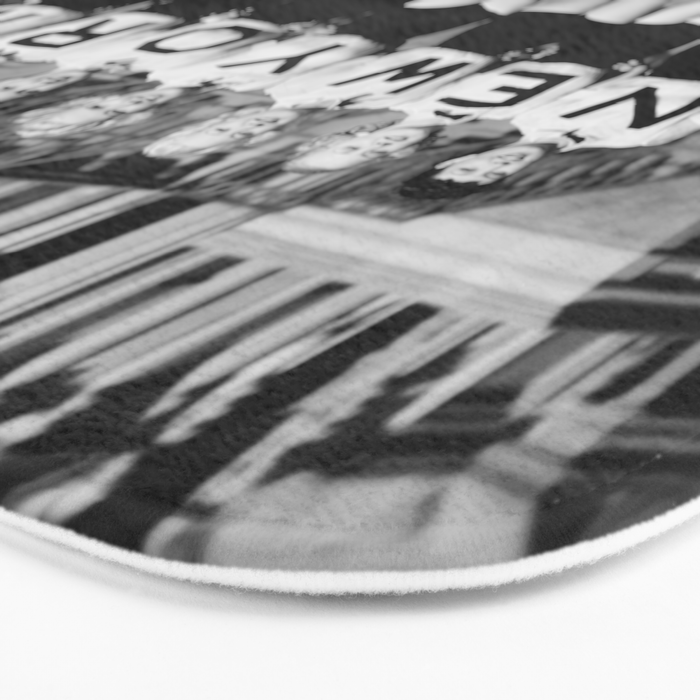 New York Girls in a line, lovely girls on the street - mid century vintage photo Bath Mat Gallery Image 3