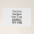 I Heart New York City Black and White New York Poster I Love NYC Design black-white home wall decor Welcome Mat Gallery Image 1