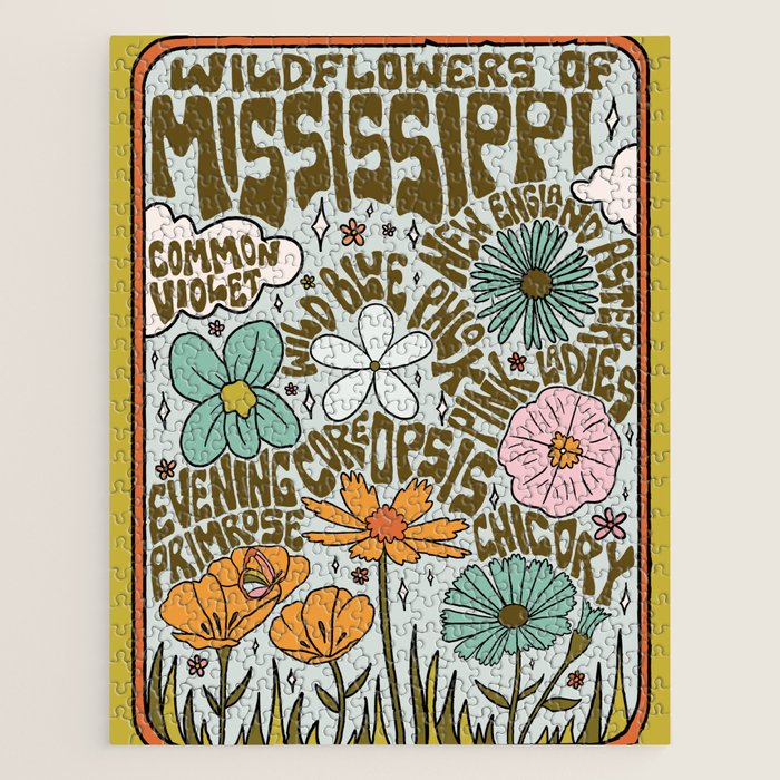 Mississippi Wildflowers Jigsaw Puzzle Gallery Image 1