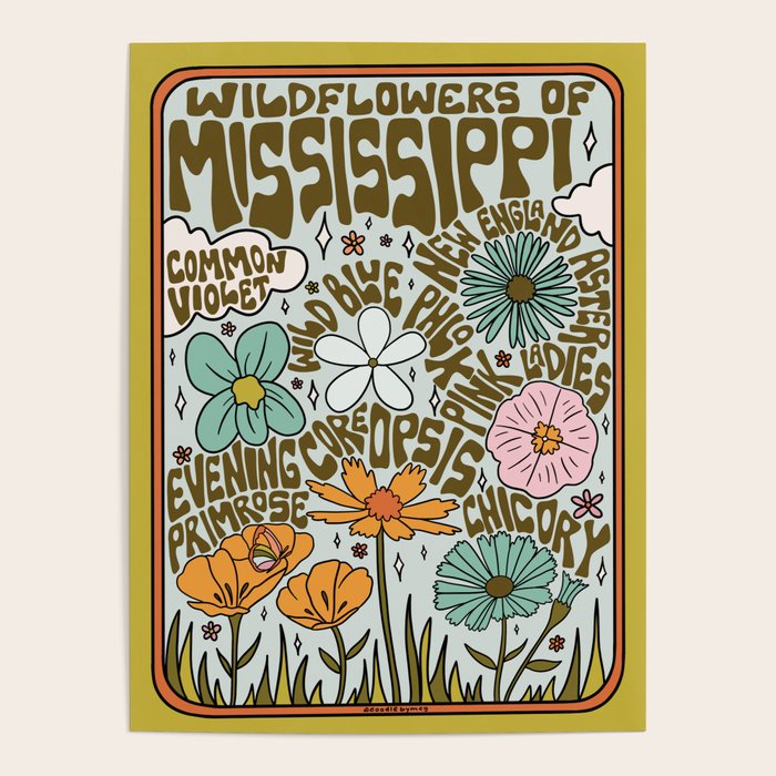 Mississippi Wildflowers Poster Gallery Image 4