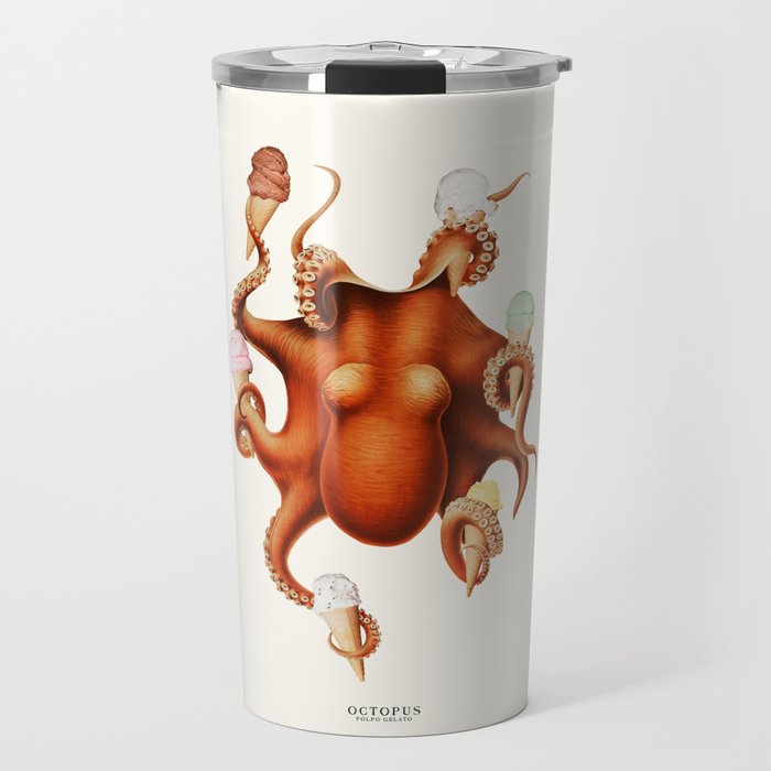 ICE CREAM OCTOPUS Travel Mug Gallery Image 1