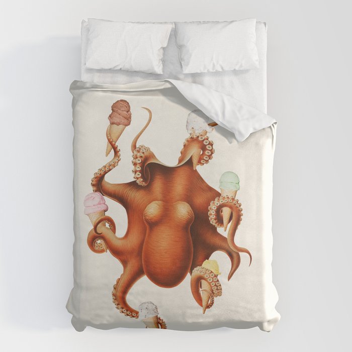 ICE CREAM OCTOPUS Duvet Cover Gallery Image 1