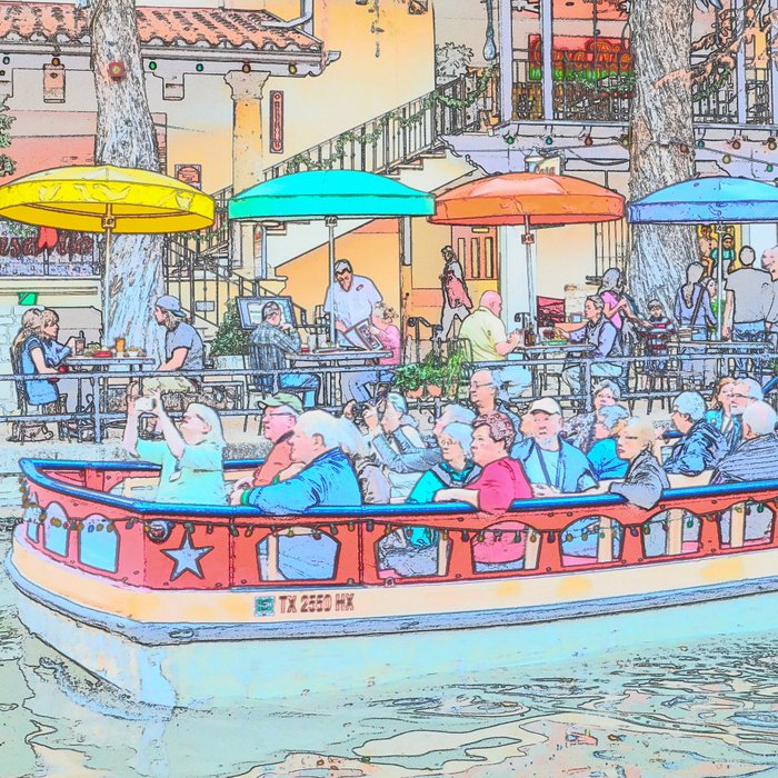 Ride Down The River - San Antonio, Texas Coffee Mug Gallery Image 2