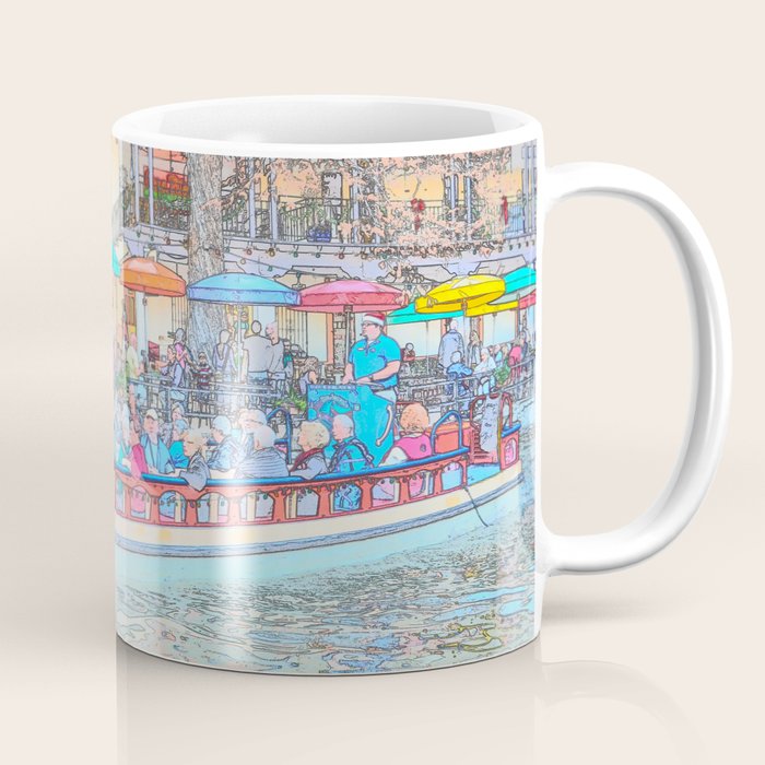 Ride Down The River - San Antonio, Texas Coffee Mug Gallery Image 1