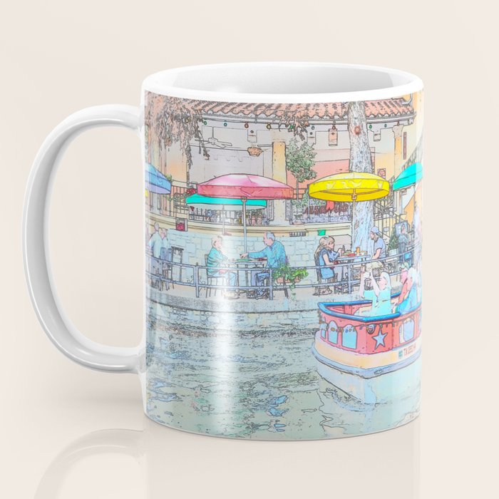 Ride Down The River - San Antonio, Texas Coffee Mug Gallery Image 3