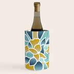 Modern, Floral Prints, Yellow, Blue and Teal Wine Chiller Gallery Image 1