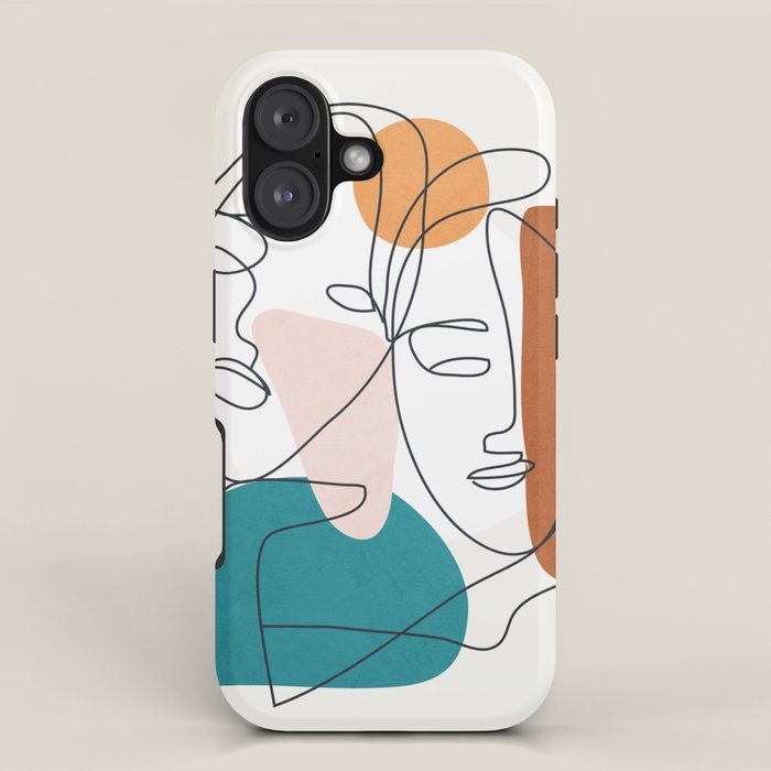 Abstract Faces 29 iPhone Case Gallery Image 1