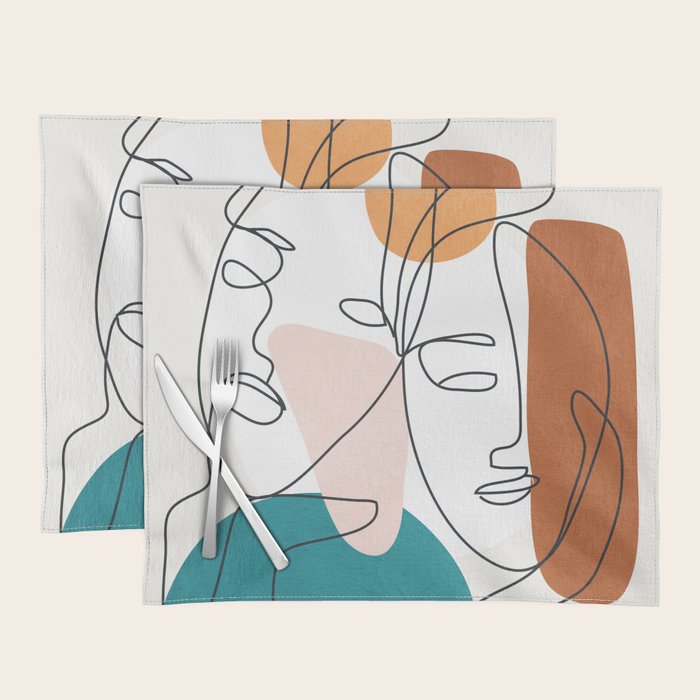 Abstract Faces 29 Placemat Gallery Image 1