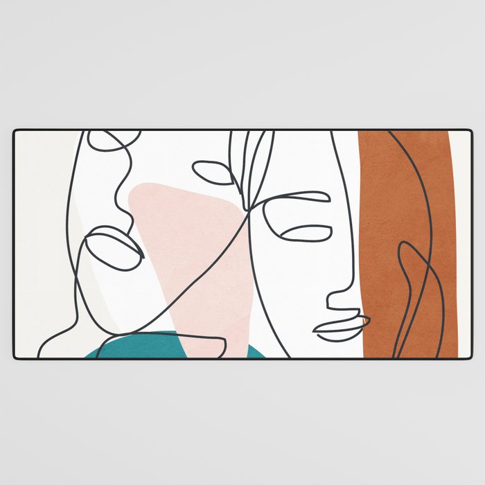 Abstract Faces 29 Desk Mat Gallery Image 3