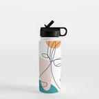 Abstract Faces 29 Water Bottle Gallery Image 1