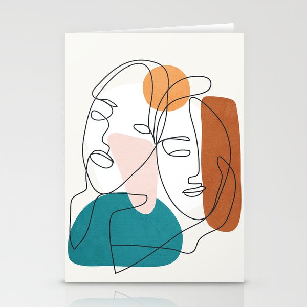 Abstract Faces 29 Stationery Card Gallery Image 1