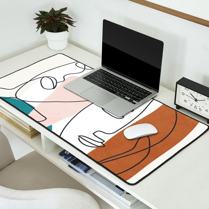 Abstract Faces 29 Desk Mat Gallery Image 2