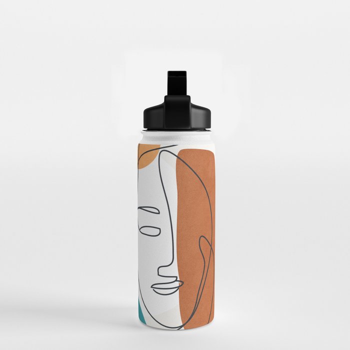 Abstract Faces 29 Water Bottle Gallery Image 2