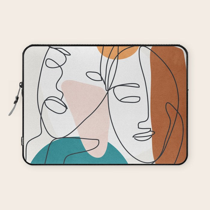 Abstract Faces 29 Laptop Sleeve Gallery Image 1