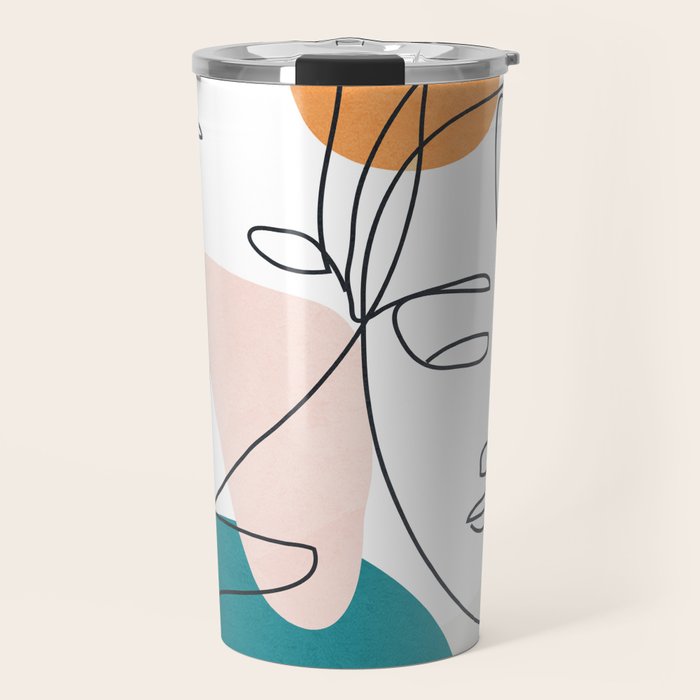 Abstract Faces 29 Travel Mug Gallery Image 1