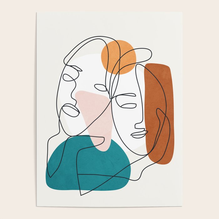 Abstract Faces 29 Poster Gallery Image 1