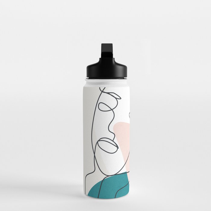 Abstract Faces 29 Water Bottle Gallery Image 3