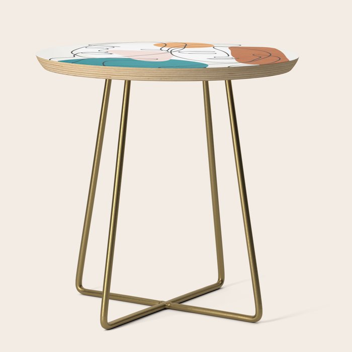 Abstract Faces 29 Side Table Gallery Image 1