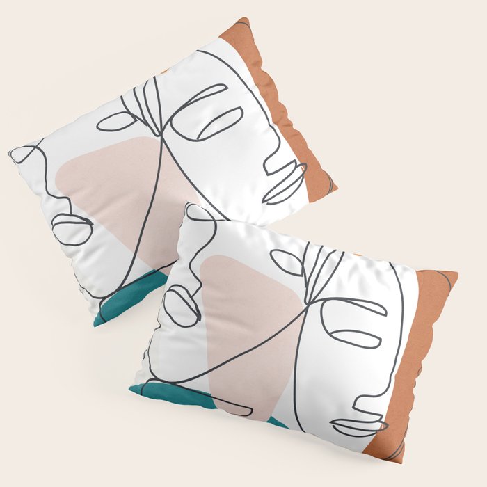 Abstract Faces 29 Pillow Sham Gallery Image 3