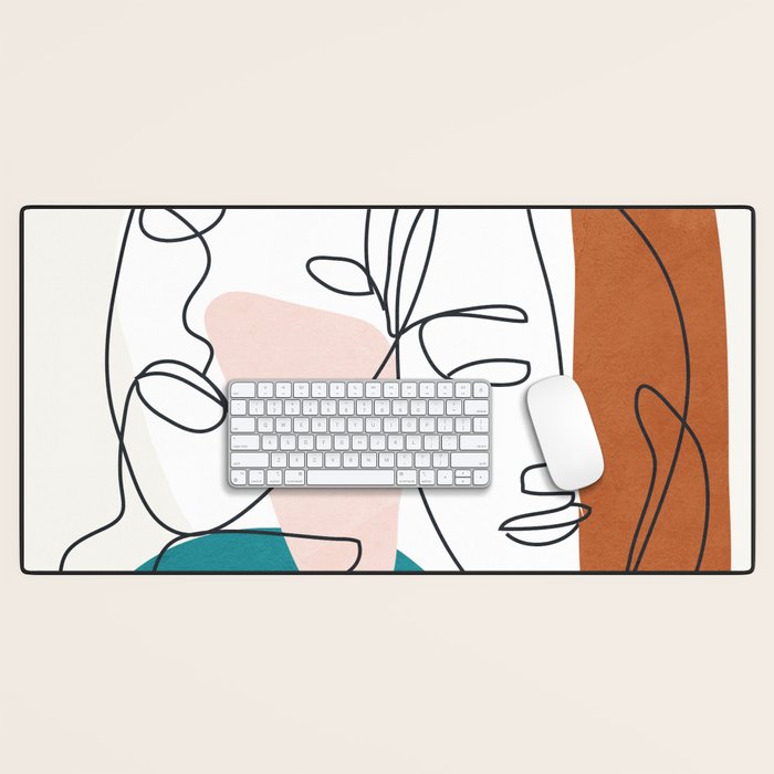 Abstract Faces 29 Desk Mat Gallery Image 1