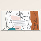 Abstract Faces 29 Desk Mat Gallery Image 1