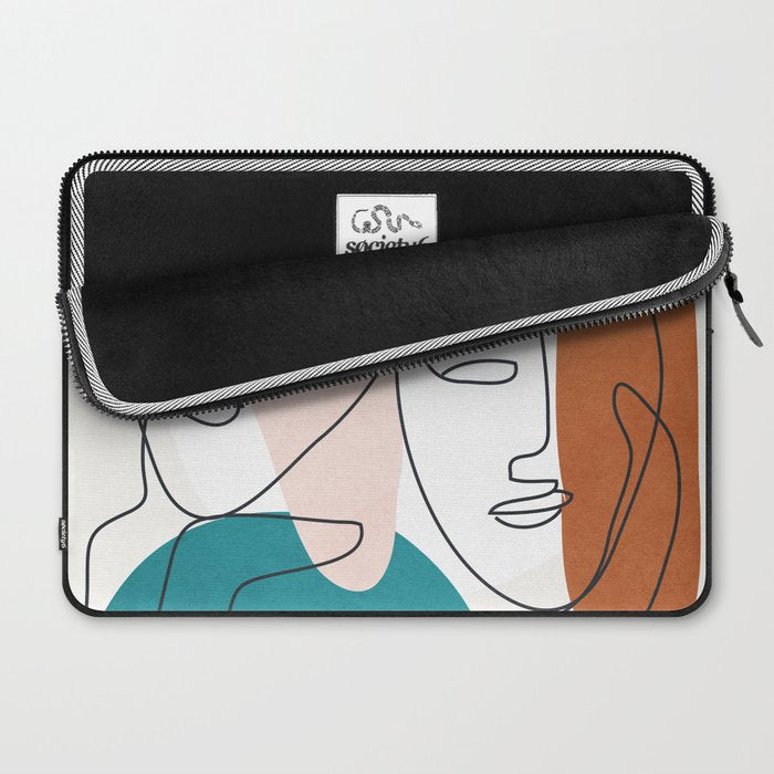 Abstract Faces 29 Laptop Sleeve Gallery Image 2