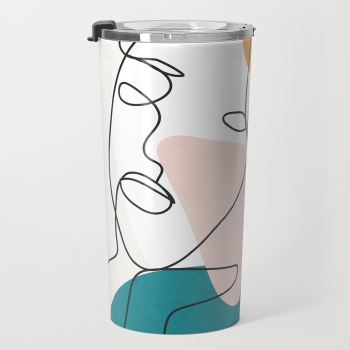 Abstract Faces 29 Travel Mug Gallery Image 3