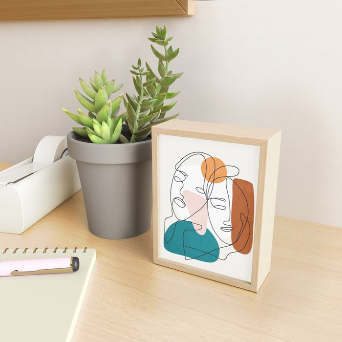 Abstract Faces 29 Mini Art Print Gallery Image 2