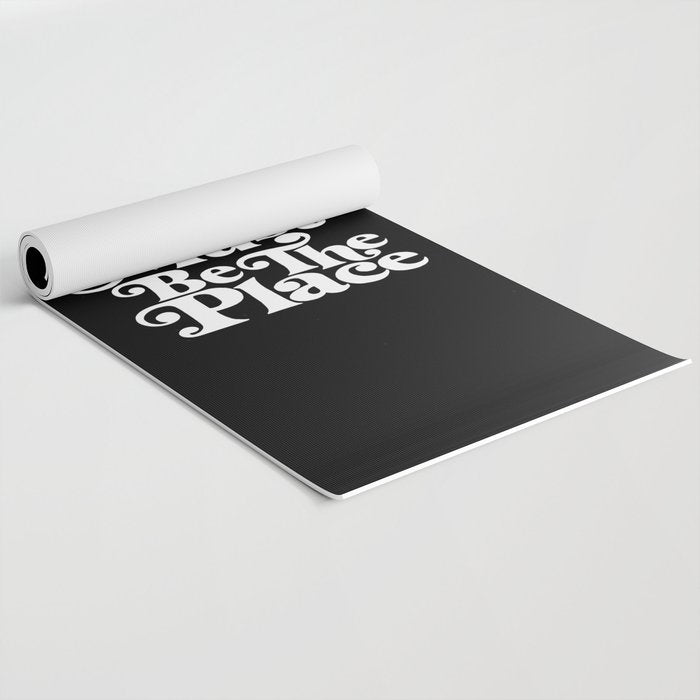 This Must Be The Place - Black & White Yoga Mat Gallery Image 2