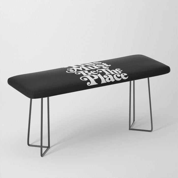 This Must Be The Place - Black & White Bench Gallery Image 1