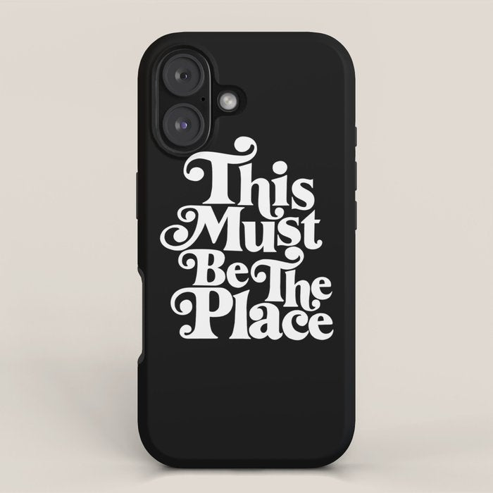 This Must Be The Place - Black & White iPhone Case Gallery Image 1